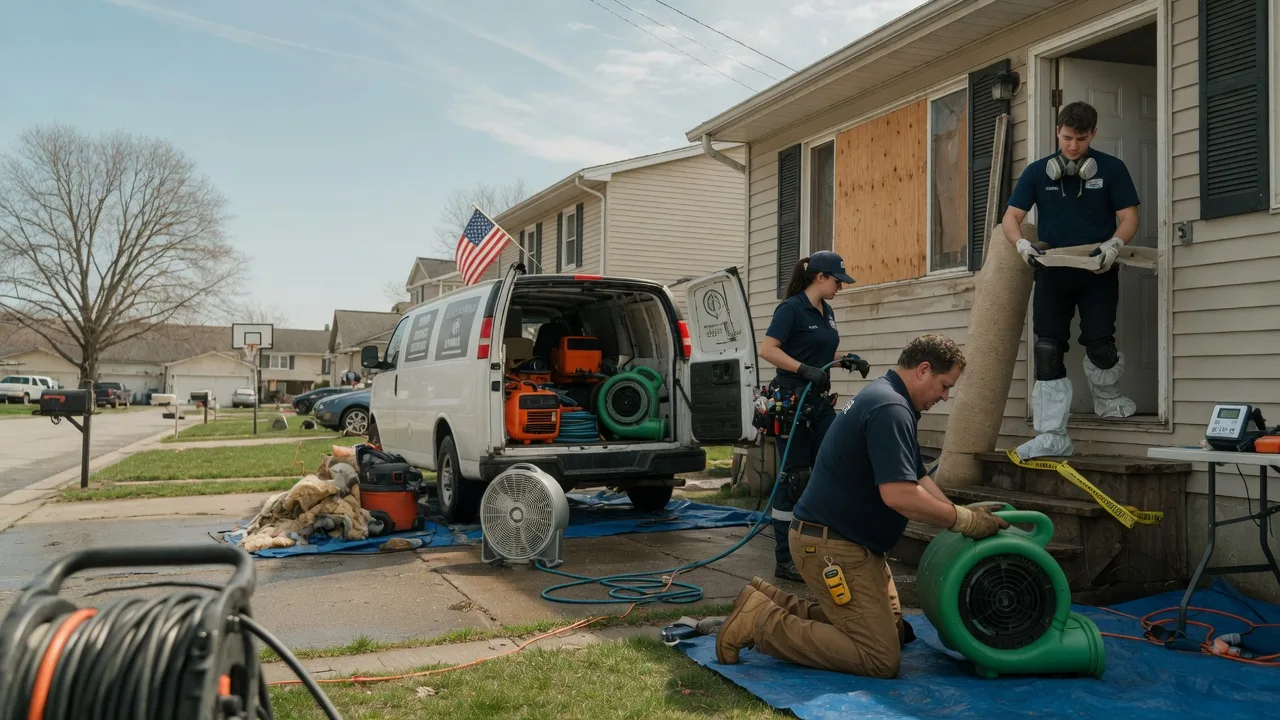 Water Damage Restoration in De Graff, OH near me